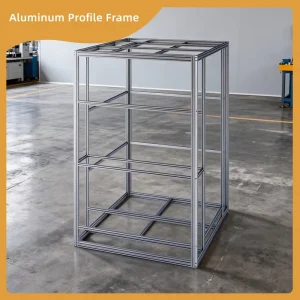 Standard Size Multi Layer Vertical Cube Aluminum Extrusion Frame Corrosion Resistant Industrial Structure