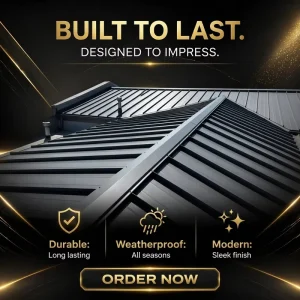 Standing Seam Metal Roof Steel Roofing Aluminum Roofing Weatherproof Panel