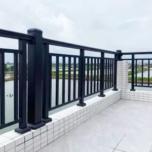 Steel Aluminum Contemporary Courtyard Railing Pipe Fence Safety Barriers Powder Coated Galvanized for Garden