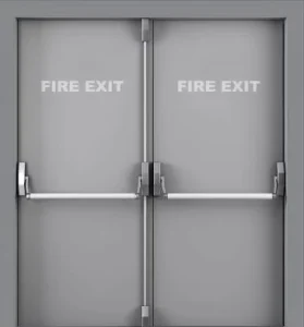 Steel Anti Theft Finished Surface Push Pull Modern Fire Door for Interior Commercial Use
