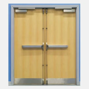 Steel Doors Panic Handlebar Exterior Escape Door With Panic Bar