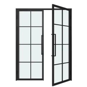 Steel Double Swing Internal Glass Loft Doors