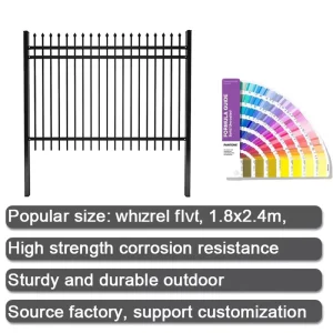 Steel Fencing Modern Metal Picket Fencing Panels for Sale