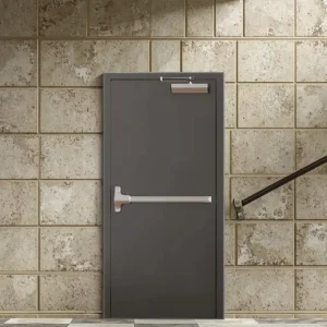 Steel Fire Door Galvanized Frame Hollow Metal Commercial Doors Emergency Exit UL Fire Rated Doors