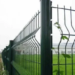 Steel Garden Fence with Aluminium Posts and Trellis Design