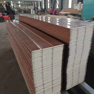 Steel Metal Decorative Siding Panels Polyurethane Foam Core Lightweight Waterproof Fire Resistant B1 B2 Grade