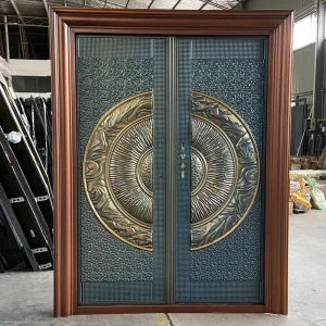 Steel Security Entrance Door Anti-Theft Modern Apartment Use Honeycomb Rock Wool Infill 2/4 Points Lock 5+ Year Warranty