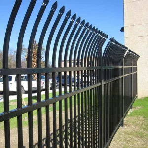 Steel Security Fencing Kit with Modern Powder-Coated Anti-Rust Panels for Residential and Commercial Use