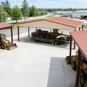 Steel Semi Open Design Steel Structure Industrial Warehouse Workshop Factory Construction Semi Open Warehouse Structure