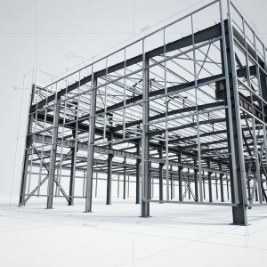 Steel Structure 2 Story Apartment Building Prefabricated Steel Structural Framework