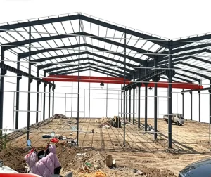 Steel Structure Building Materials for Workshop and Steel Warehouse Construction Industrial Design 121+mph Wind Resistance