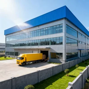 Steel Structure Buildings for Steel Structure Office Building with High Strength Steel Frame and Large Span Design