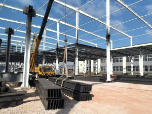 Steel Structure Construction Project Prefabricated Warehouse Factory Workshop Steel Frame Installation Solution CE Certified