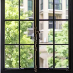 Steel Structure Horizontal Windows Heavy Duty Welded Construction Slim Frame Insulated Double Glazed Glass Designed for Outdoor