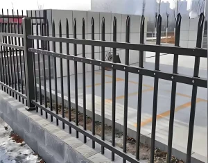 Steel and Iron Easy-to-Assemble Decorative Picket Fence Panels with Galvanized Steel Mesh for Homes, Farms, and Pools