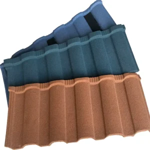 Stone Coated Metal Roof Tiles Roman Style Galvalume Steel Roofing Sheets Waterproof Building Materials