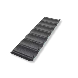 Stone Coated Metal Roofing Tiles Roman Shingle Fire Rating Class A