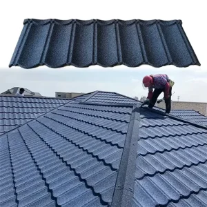Stone Coated Roofing Tiles Trending Metal Roofing Sheet Blue Bond Tile Hot Style Budget friendly Stone Coated Roofing Sheet