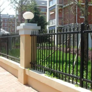 Street Railing Galvanized Steel Metal Fence for Outdoor Villa Garden Courtyard Mall Application Powder-coated