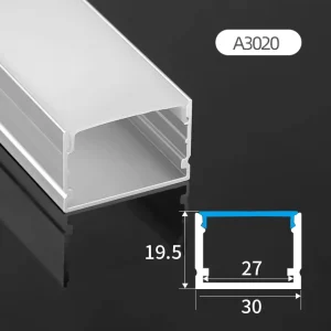 Surface Mounted Aluminum Profile Linear Light Aluminum Profile Led Strip Light Channel Aluminum Extrusion Profiles with Diffuser