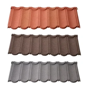 Synthetic Concrete Roof Tile Stone Coated Metal Roof Sheets Building Material Roofing Shingle in Various Colors