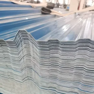 Synthetic Traditional Style Roof Tile UPVC Single Layer Corrugated Design For Outdoor Carports Pathways Waterproof ASA PVC