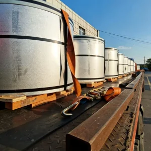 TDC51D+AM PPGL Prepainted Steel Sheet Color Coated Coil Cutting for Prefabricated Buildings Modular Houses