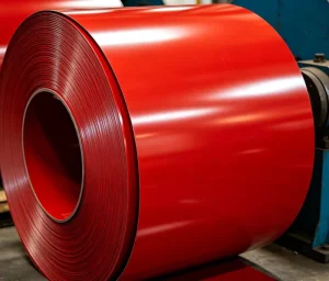 TS250GD+AZ100 Structure Prepainted Steel Sheet Yield Strength Greater 250 MPa Mid Hard 0.5 1.0mm Thickness RAL3002 Carmine Red