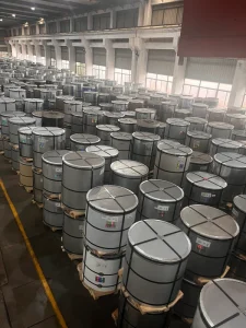 TS550GD+AZM Steel Coil High Strength Structure RAL2000 Yellow Orange 0.6*1219 Kynar 500 Hylar 5000 Inorganic Ceramic Pigment