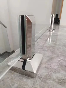 TZ Series SS2205 Square Deck Spigot Fit Stainless Steel Glass Railing for Balcony Stair with Rust Resistant and Warranty