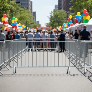 Temporary Crowd Control Barrier Steel Pedestrian Barricade Fence Outdoor Safety Direct Sales