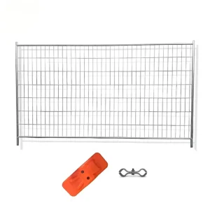 Temporary Fence Panel 6x10ft No Dig Galvanized Powder Coated for Construction Site