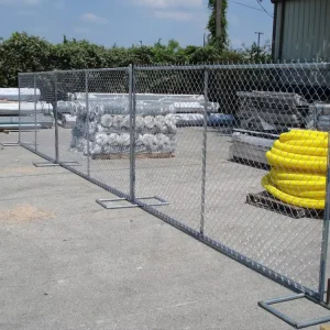 Temporary Portable Chain-Link Construction Fence Panel