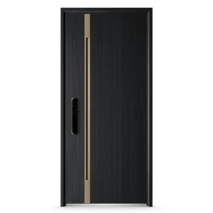 Textured Integrated Handle Titanium Magnesium Entrance Door Full Height Exterior Security Home Door Multiple Size Available