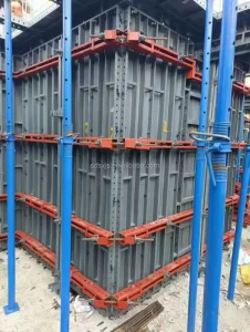 The Modern Industrial Formwork System Can Reuse Metal Steel Frames for Prefabricated Concrete Building Wall Panels and Columns