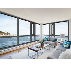 Thermal Break Aluminum Windows Security Acoustic Balcony Enclosures with Integrated Screen Casement Systems for Self Built Homes