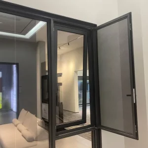 Thermal Break Casement Aluminum Windows with Double Glazed Glass, Aluminium Window Awning for Houses Energy Efficient