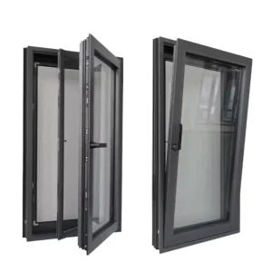 Thermal Break Casement Aluminum Windows with Window Screen Aluminium Window Awning for Houses Mosquito Net