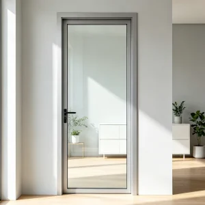 Thermal Break Double Glazed Argon Filled Noise Reduction Hotel Guest Room Aluminum Glass Swing Casement Door