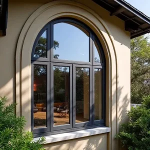 Thermal Break Modern Aluminum Casement Window Louver Horizontal Hurricane Impact Heat Resistant Sound Insulation for Home Office