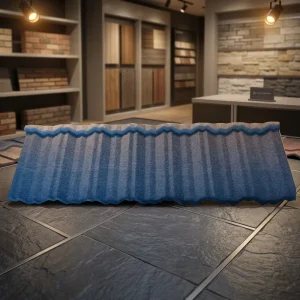 Thermal Insulated Waterproof Zinc Aluminum Brick Red China Manufacture Construction Material Stone Coated Metal Roof Tile