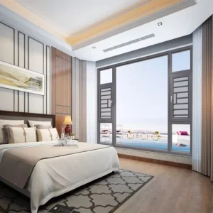 Thermal Insulation Grill Design Steel Casement Sliding Aluminum Profile Metal Windows