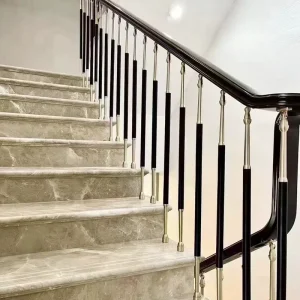 Tiluoke Custom Modern Brass Decorative Stair Railing Handrail Adjustable Height 5+ Year Warranty 50kg Villa Stairs Balconies