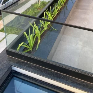 Time Saving Easy Align Aluminum U Channel Glass Balustrade for Contractors