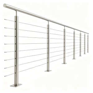 Top Mounted Silver Cable Railing Angle End Post china factory