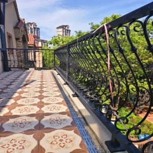 Traditional Aluminum Alloy Railing Outdoor Balcony Garden Safety Handrail Fence for Hospital Hotel Park 5 Year Warranty Easy