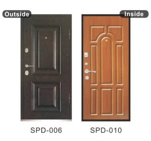 Traditional Style Steel Door Modern Design Stainless Steel Security Metal Residential Apartment Hotel Room Door