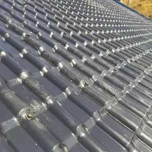 Traditional Warehouse Roofing Square PVC Panel Heat Resistant Waterproof Fireproof Industrial Building Park Temple 5 Year