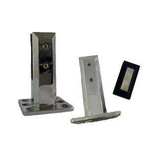 Two Piece Detachable Separate Glass Railing Stud Mirror Polished Full Rubber Accessories Modern Rust Resistant Stair Easy