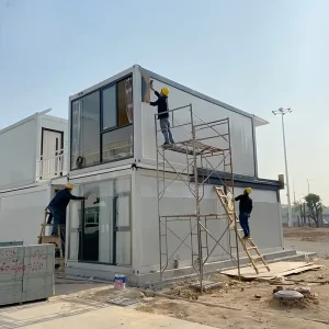Two Storey Fast Assembly Modular Steel Structure Luxury Living Tiny Home Portable Casas Prefabricadas Flat Pack Container House